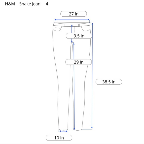 H&M Snake Print Jeans - Picture 4 of 4